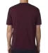 Tie-Dye 1350 Adult Acid Wash T-Shirt in Burgundy back view