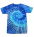 Tie-Dye CD1160 Toddler T-Shirt in Blue jerry front view