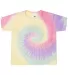 Tie-Dye CD1160 Toddler T-Shirt in Zen rainbow front view