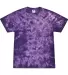 Tie-Dye 1390 Crystal Wash T-Shirt in Purple front view