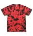 Tie-Dye 1390 Crystal Wash T-Shirt in Crystal red/ blk front view