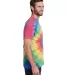 Tie-Dye CD1090 Adult Burnout Festival T-Shirt in Rainbow side view