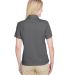 UltraClub UC102W Ladies' Cavalry Twill Performance in Charcoal/ black back view