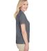 UltraClub UC102W Ladies' Cavalry Twill Performance in Charcoal/ navy side view