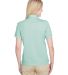 UltraClub UC102W Ladies' Cavalry Twill Performance in White/ jade back view