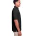 UltraClub UC105 Men's Lakeshore Stretch Cotton Per in Black side view