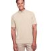 UltraClub UC105 Men's Lakeshore Stretch Cotton Per in Stone front view