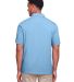UltraClub UC105 Men's Lakeshore Stretch Cotton Per in Columbia blue back view