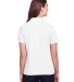 UltraClub UC105W Ladies' Lakeshore Stretch Cotton  in White back view