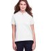 UltraClub UC105W Ladies' Lakeshore Stretch Cotton  in White front view
