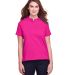 UltraClub UC105W Ladies' Lakeshore Stretch Cotton  in Heliconia front view