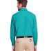 UltraClub UC500 Men's Bradley Performance Woven Sh in Jade back view