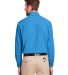 UltraClub UC500 Men's Bradley Performance Woven Sh in Pacific blue back view
