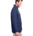 UltraClub UC708 Men's Dawson Quilted Hacking Jacke in Navy side view