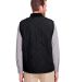 UltraClub UC709 Men's Dawson Quilted Hacking Vest in Black back view