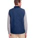UltraClub UC709 Men's Dawson Quilted Hacking Vest in Navy back view
