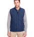 UltraClub UC709 Men's Dawson Quilted Hacking Vest in Navy front view