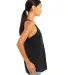 BELLA 8800 Womens Racerback Tank Top in Black heather side view