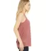 BELLA 8800 Womens Racerback Tank Top in Mauve marble side view