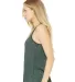 BELLA 8800 Womens Racerback Tank Top in Forest marble side view