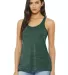 BELLA 8800 Womens Racerback Tank Top in Forest marble front view