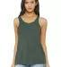 BELLA 8800 Womens Racerback Tank Top MILITARY GREEN front view