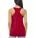 BELLA 8800 Womens Racerback Tank Top in Red back view