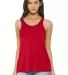 BELLA 8800 Womens Racerback Tank Top in Red front view