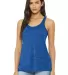 BELLA 8800 Womens Racerback Tank Top in True royal mrble front view