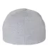 Yupoong-Flex Fit 6350 Heatherlight Mélange Cap in Silver back view