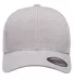 Yupoong-Flex Fit 6350 Heatherlight Mélange Cap in Silver front view