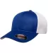 Yupoong-Flex Fit FF360 Omnimesh Cap in Royal/ white side view