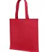 Liberty Bags LB85113 12 oz., Cotton Canvas Tote Ba RED front view