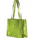 Liberty Bags A134M Metallic Large Tote LIME GREEN side view