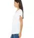 BELLA 8801 Womens Jersey Flowy Shirt in White side view