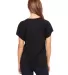 BELLA 8801 Womens Jersey Flowy Shirt in Black back view