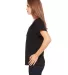 BELLA 8801 Womens Jersey Flowy Shirt in Black side view
