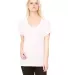 BELLA 8801 Womens Jersey Flowy Shirt in Soft pink front view