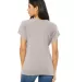 BELLA 8801 Womens Jersey Flowy Shirt in Pebble back view