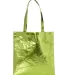 Liberty Bags FT003M Metallic Tote LIME GREEN front view