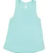 LA T 2621 Girls' Swing Premium Jersey Racerback Ta CHILL front view