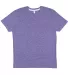 LA T 6991 Harborside Mélange T-Shirt in Purple melange front view