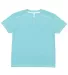 LA T 6992 Harborside Mélange Jersey Henley CARIBBEAN MLANGE front view