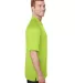 Gildan 488C00 Performance® Colorblock Sport Polo in Safety green side view