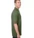 Gildan CP800 DryBlend® CVC Sport Shirt in Military green side view