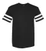Gildan 5000VT Victory T-Shirt BLACK/ WHITE front view