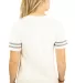 Gildan 500VTL Women’s Victory T-Shirt WHITE/ GRP HTHR back view
