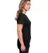 Gildan 67000L Softstyle Women's CVC T-Shirt PITCH BLACK side view