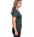 Gildan 67000L Softstyle Women's CVC T-Shirt in Steel blue side view