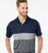 Adidas Golf Clothing A236 Merch Block Sport Shirt Collegiate Navy/ Grey Three/ Grey Five front view